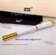 Perfect Replica Mont Blanc Princess Gold Clip White Rollerball AAA (5)_th.jpg